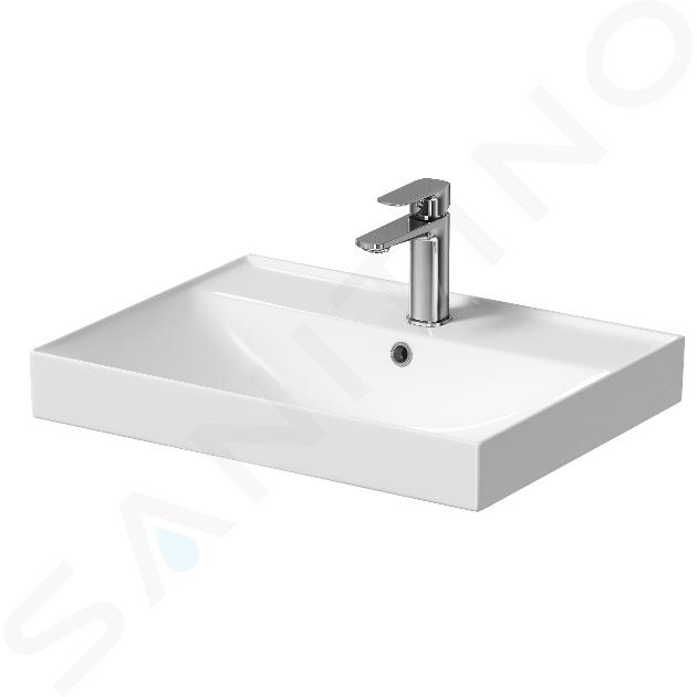 kielle Arkas I - Lavabo 60x45 mm, con rebosadero, con orificio para grifo, blanco 30611600