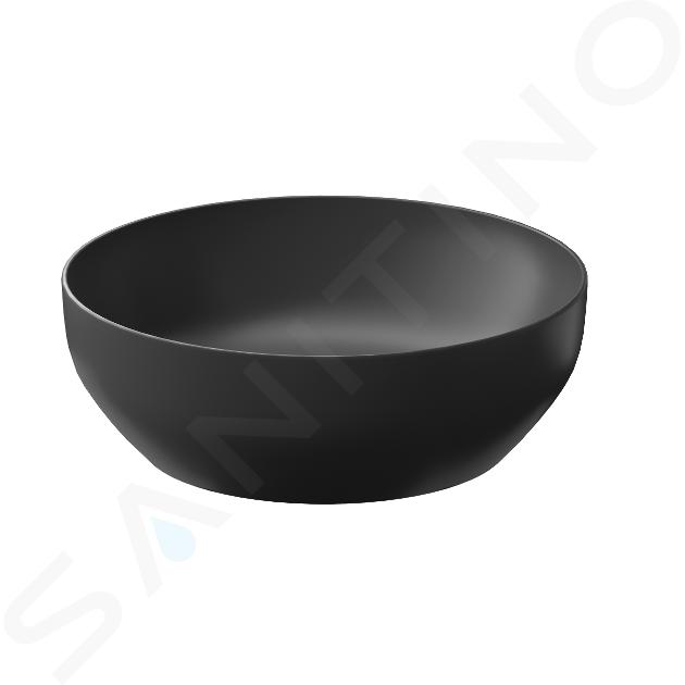 kielle Idolio - Countertop washbasin, diameter 40 cm, anthracite 30624404