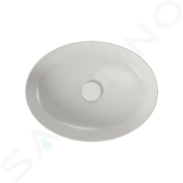 kielle Idolio - Lavabo da appoggio 50x38 cm, grigio 30624502