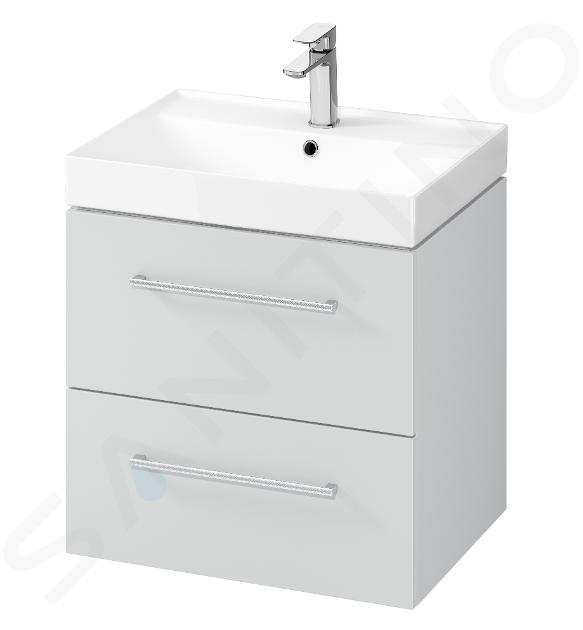 kielle Arkas I - Armario con lavabo, 60x57x44 cm, 2 cajones, gris 50011S62