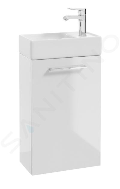 kielle Vega - Armario con lavabo, 40x68x22 cm, blanco brillante 50018S40