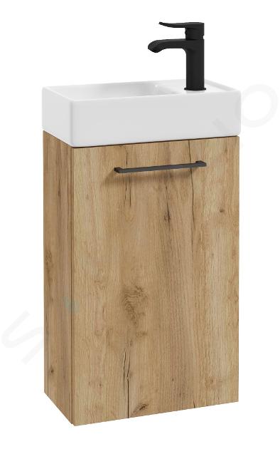 kielle Vega - Armario con lavabo, 40x68x22 cm, roble dorado 50018S41