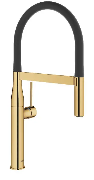 Grohe Essence - Drezová batéria s flexibilným ramenom s prepínačom, Cool Sunrise 30294GL0IIJ1