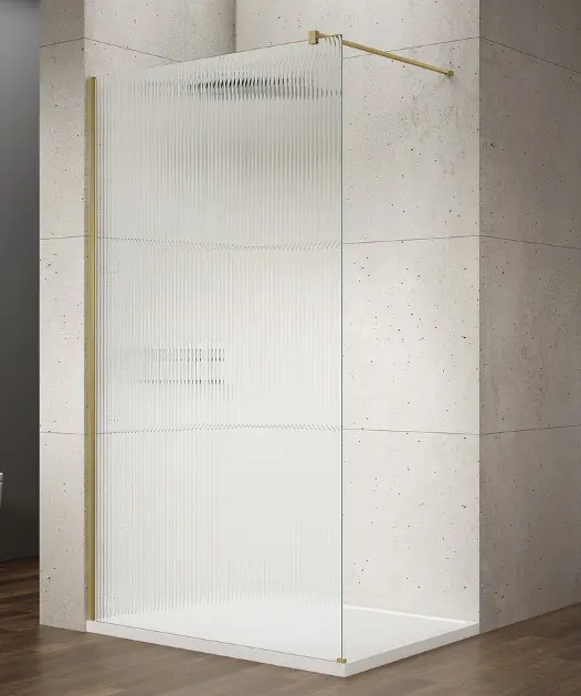 E-shop Gelco Vario - Sprchová zástena, 120x200 cm, sklo nordic/matná zlatá GX1512-10