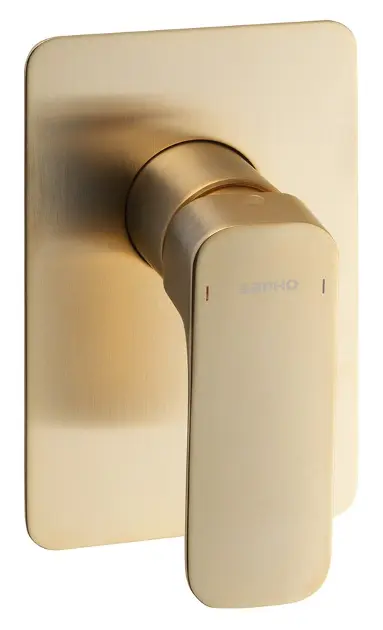 Levně Sapho Spy - Sprchová baterie pod omítku, matná zlatá PY41/19