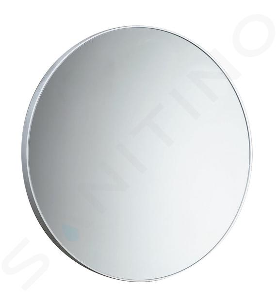 Sapho Accessori bagno Gedy - Specchio con cornice, diametro 60 cm, bianco 600002