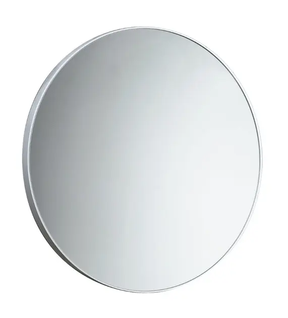Sapho Kupaonski dodaci Gedy - Ogledalo u okviru, promjer 60 cm, bijelo 600002