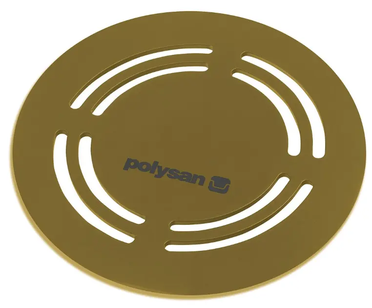 E-shop Polysan Flexia - Krytka sifónu, matná zlatá 73218