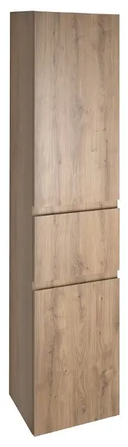 Levně Aqualine Altair - Vysoká skříňka s košem 40x184x31 cm, L, dub emporio AI485L