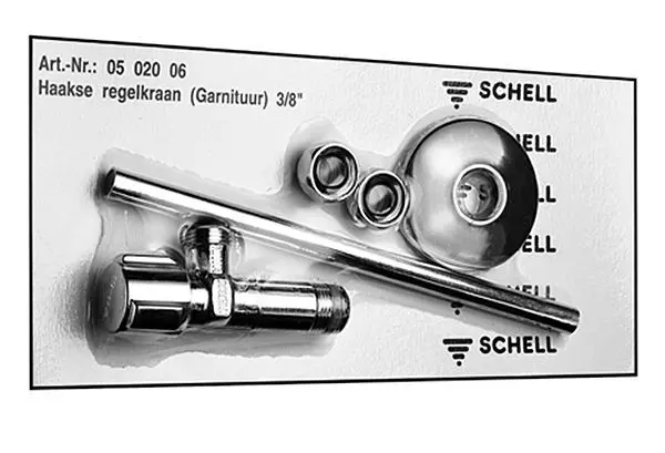 Schell Comfort - Sada rohových regulačních ventilů, chrom 050200699