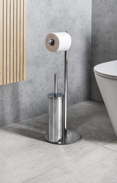 Sapho Accessori bagno Gedy - Scopino WC a parete con supporto, acciaio inox  683338