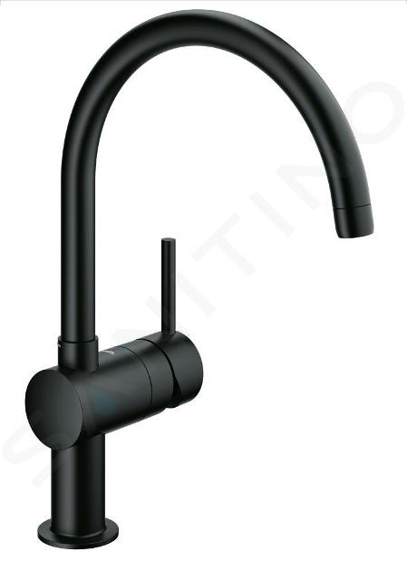 Grohe Minta - Páková drezová batéria, čierna 32917KS0ROZ1