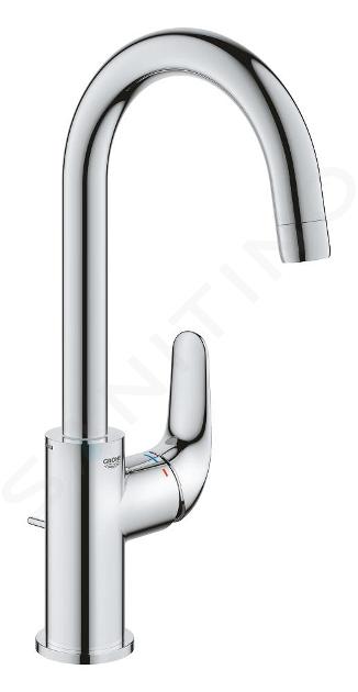 Grohe Swift - Mitigeur de lavabo avec bonde, ouverture sur froid, chrome 24330001