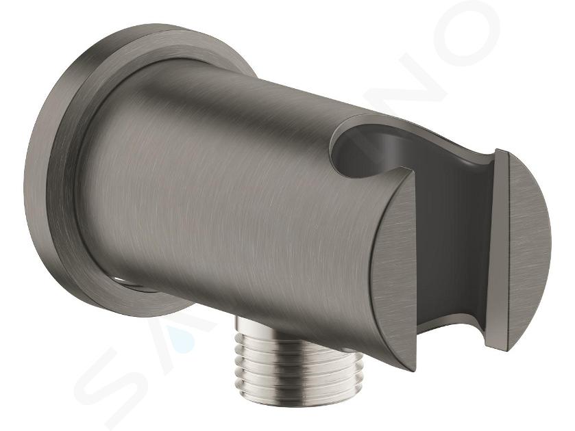 Grohe Rainshower - Nástenné kolienko s držiakom, kefovaný Hard Graphite 26658AL0