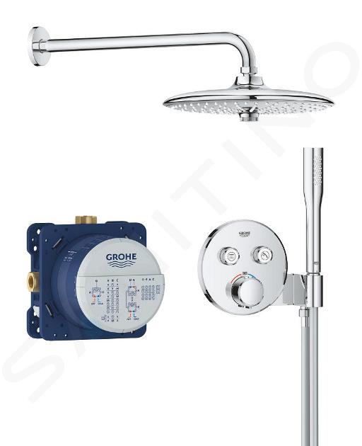 Grohe Precision SmartControl - Sprchový set s termostatom pod omietku, priemer 26 cm, 3 prúdy, chróm 34878000