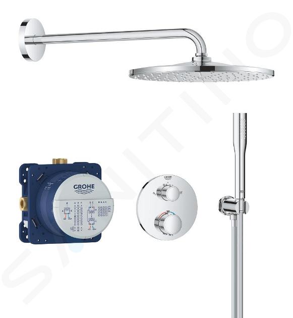 Grohe Precision SmartControl - Set doccia termostatico ad incasso, diametro 31 cm, cromo 34880000