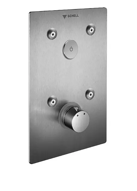Schell Linus basic - Bedienfeld D-C-T, Unterputz, für Dusche, Edelstahl 019092899