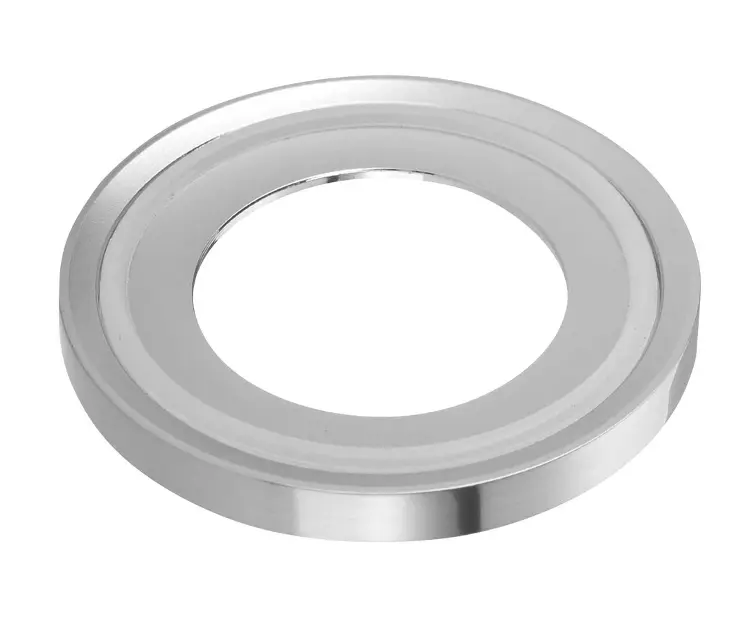 Sapho Příslušenství - Podložka pod umyvadlo na desku, výška 1 cm, chrom TY6401