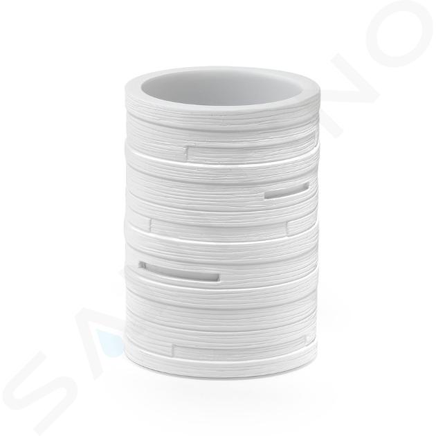 Sapho Gedy Helen - Vaso para cepillos de dientes y pasta, blanco HE9802