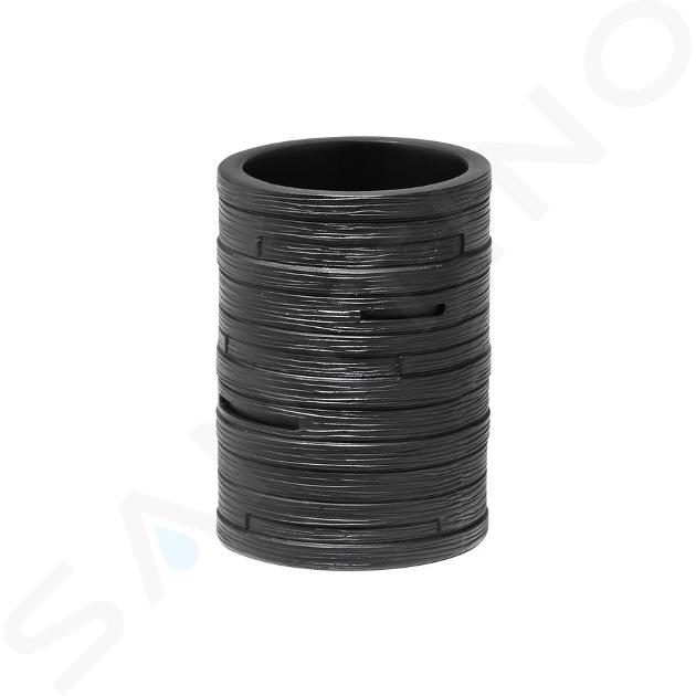 Sapho Gedy Helen - Vaso para cepillos y pasta de dientes, negro HE9814