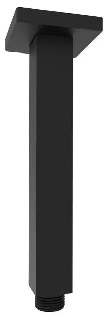 Sapho - Brazo de ducha de techo, 20 cm, negro mate 1205-07B