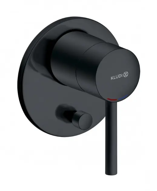 Kludi Bozz - Baterie pod omítku pro 2 spotřebiče, černá mat 387163976IIJ2