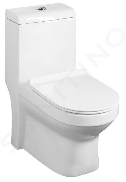 Sapho Hubert - WC kombi, vario odpad, biela PB304