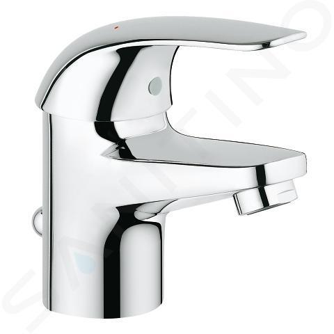 Grohe Euroeco - Umývadlová batéria s výpustom, veľkosť S, chróm 23262000IIJ1