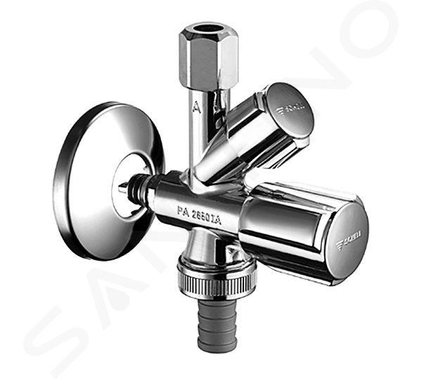 Schell QUICK - Combinatie hoekventiel, chroom 035040699