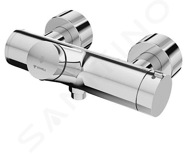 Schell Vitus - Termostatyczna bateria natryskowa VITUS VD-SC-T/u samozamykająca z dolnym odpływem, chrom 016100699