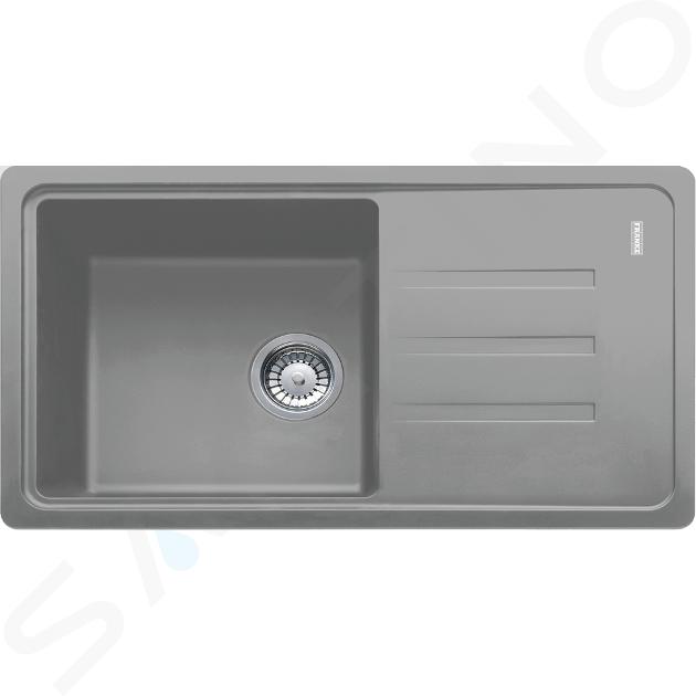 Franke Malta - Fregadero de fragranite BSG 611-78/39, 780x435 mm, piedra gris 114.0395.154