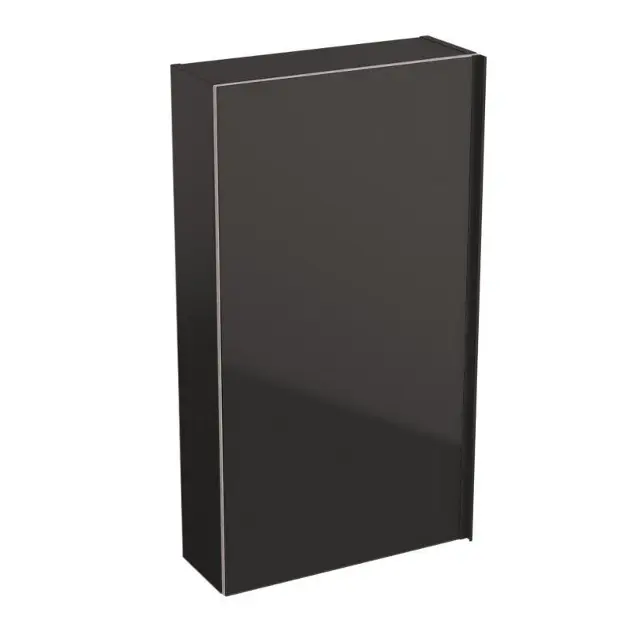 Geberit Acanto - Závěsná skříňka 45x82 cm se zrcadlem uvnitř, lávová 500.639.JK.2IIJ1