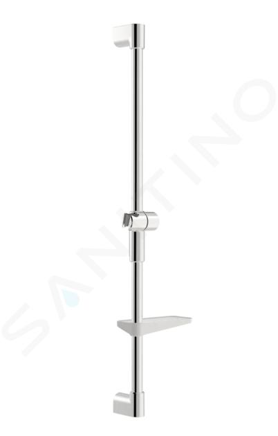 Hansa Viva - Barre de douche 97 cm, avec étagère, chrome 44130200