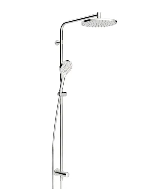 Hansa Viva - Set doccia senza miscelatore, diametro 25 cm, 3 getti, cromo 44190300