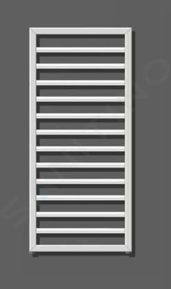 Zehnder Subway - Radiator de baie 613 x 450 mm, drept, racord central 50 mm, lac alb SUB-060-045