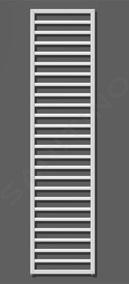 Zehnder Subway - Radiateur de salle de bains 1837 x 450 mm, droit, raccord central 50 mm, laqué blanc SUB-180-045