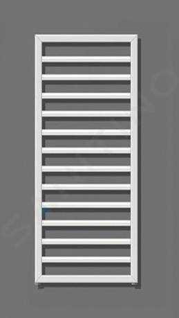 Zehnder Subway - Radiator de baie 973 x 600 mm, drept, racord central 50 mm, lăcuit alb SUB-100-060