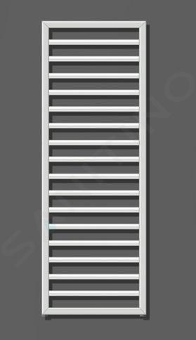 Zehnder Subway - Radiateur de salle de bains 1261 x 600 mm, droit, raccordement central 50 mm, laqué blanc SUB-130-060