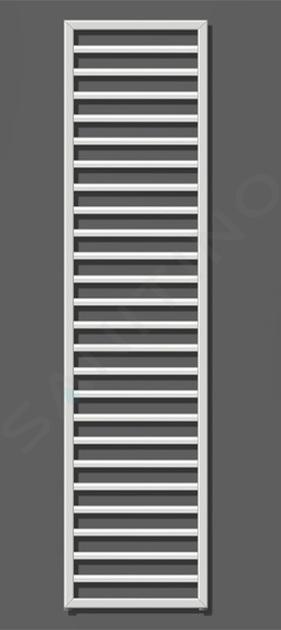 Zehnder Subway - Radiateur de salle de bains 1837 x 600 mm, droit, raccord central 50 mm, chromé SUBC-180-060