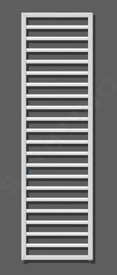 Zehnder Subway - Badkamerradiator 1549 x 600 mm, recht, middenaansluiting 50 mm, rvs SUBI-150-060