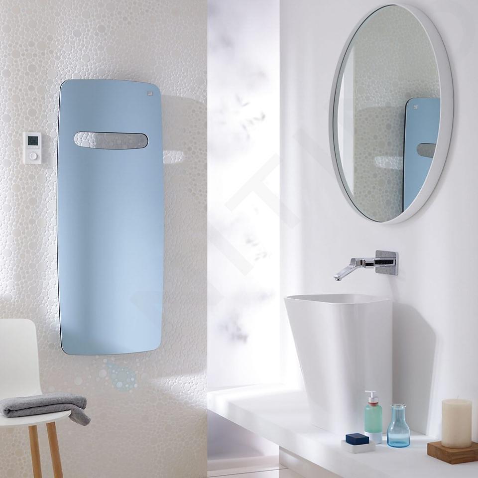 Zehnder Vitalo Spa - Radiador de baño 120x49 cm, recto, conexión central 5 cm, lacado blanco VIT-120-050