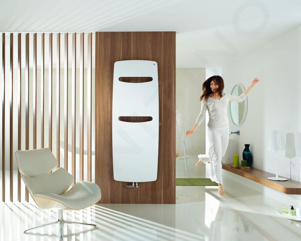 Zehnder Vitalo Spa - Radiador de baño 180x49 cm, recto, conexión central 5 cm, lacado blanco VIT-180-050