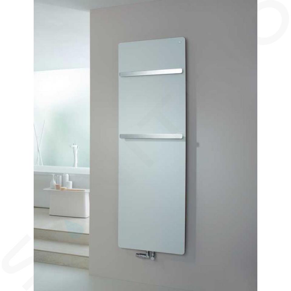 Zehnder Vitalo Bar - Radiatore da bagno 157x40 cm, diritto, attacco centrale 5 cm, laccato bianco VIP-160-040