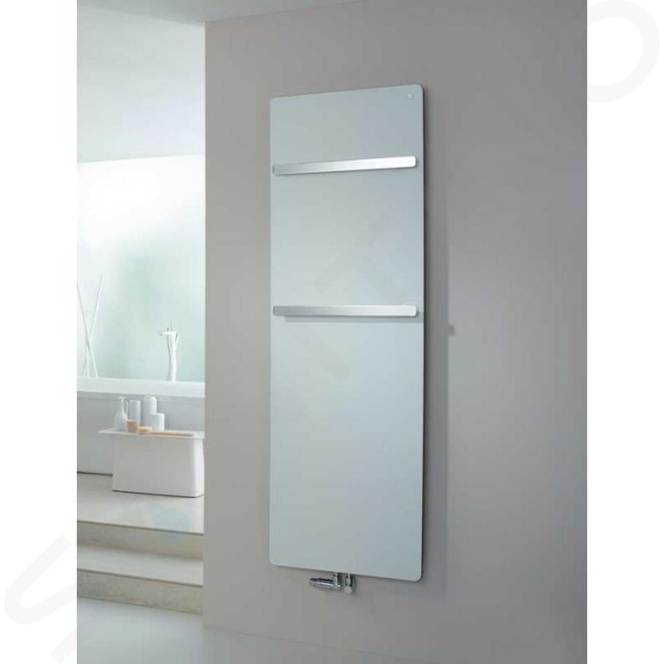 Zehnder Vitalo Bar - Radiateur de salle de bains 1570 x 400 mm, droit, raccord central 50 mm, laqué blanc VIP-160-040