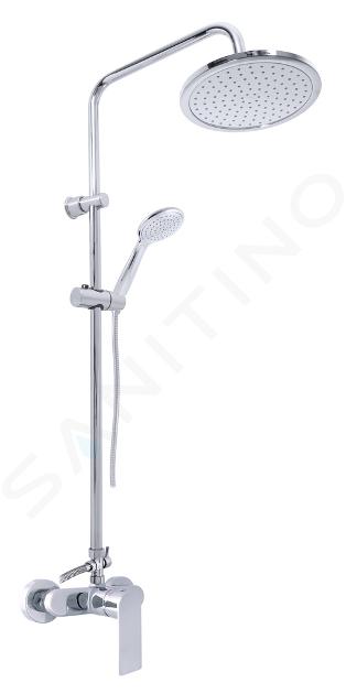 RAV Slezák Nil - Sprchový set s baterií, průměr 23 cm, chrom NL182.5/7