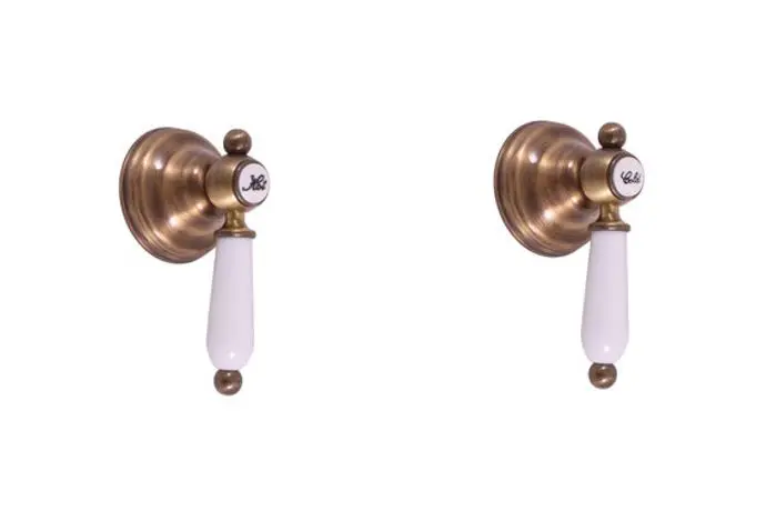 RAV Slezák Morava - Sprchová batéria pod omietku, 2-otvorová inštalácia, s telesom, mosadz MK583SM