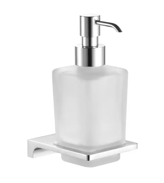 RAV Slezák Nil - Dozownik mydła z uchwytem, szkło matowe/chrom NLA0303