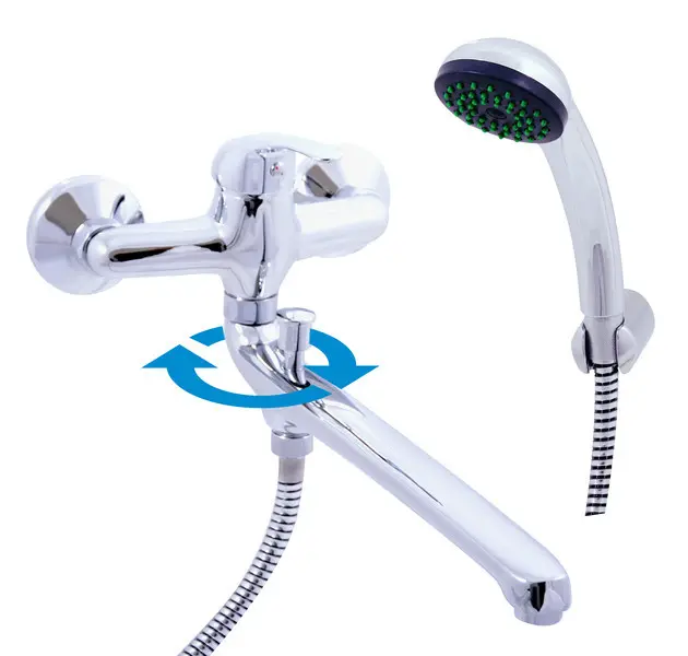 RAV Slezák Sázava - Bateria wannowa z akcesoriami, chrom SA057.5/1