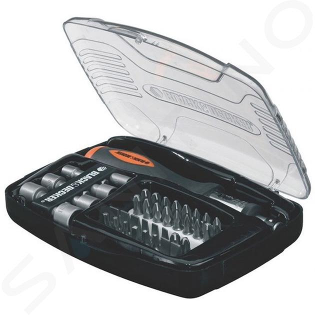 BLACK+DECKER Accessori - Set da 40 bit, inserti per avvitare e bussole A7062-XJ