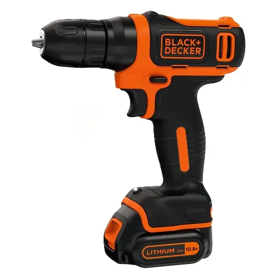Levně BLACK+DECKER - 10,8V AKU vrtací šroubovák, 1x aku 1,5 Ah Li-Ion, nabíječka BDCD12-QW